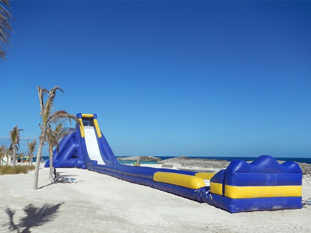  Giant inflatable water slide with landing from China Guangzhou inflatable